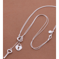 Absolutely Gorgeous 925 Sterling Silver Charm Necklace Imported Filled Jewelry