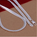 Dazzling 6mm Unisex Neck Chain (50cm) with 925 Marking Imported Filed Jewelry