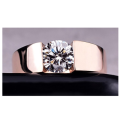 Fabulous 18ct Rose Gold Wedding/Engagement Ring Imported Filled Jewelry