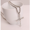 Stylish Stainless Steel Cross Pendant with FREE Matching Neck Chain