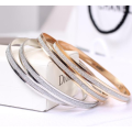 Gorgeous 6mm Imported 2 x Silver or Gold Plated Glitter Bangles