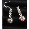 GORGEOUS Diamante Set in 925 Sterling Silver Imported Filled Earrings