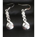 GORGEOUS Diamante Set in 925 Sterling Silver Imported Filled Earrings