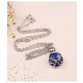 Dazzling Imported Blue Gemstone Pendant with Matching Neck Chain