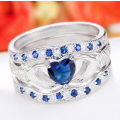 ** SissyGirls ** Attractive Imported 3 in 1 Cr.Sapphire Ring