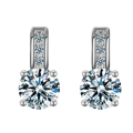 Petite Yet Sexy **SissyGirls** Sim.Diamonds Set in White Gold Filled Earrings