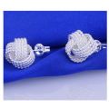 Petite Woven **SissyGirls** 925 Sterling Silver Imported Filled Earrings