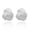 Petite Woven **SissyGirls** 925 Sterling Silver Imported Filled Earrings