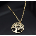 Fancy (SISSYGIRLS) Yellow Rolled Gold Tree Of Life Imported   Neck Chain