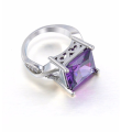 Attractive Imported Simulated Amethyst Ring