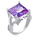 Attractive Imported Simulated Amethyst Ring