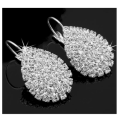 Dazzling Bridal Crystals Imported Dangling Earrings