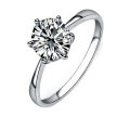Popular 1.2ct Sim. Diamond Set in 925 Sterling Silver Imported Filled Ring