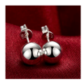 Petite Yet Sexy -- SissyGirls-- 925 STERLING SILVER Ball Stud Earrings Imported Filled Jewellery