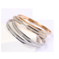 Gorgeous 6mm Imported 2 Gold or 2 Silver Glitter Bangles