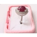 Gorgeous Genuine Solid  925 Sterling Silver Imported Gemstone Ring