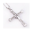 Attractive Diamante  Cross with free Matching Chain Imported  Jewellery