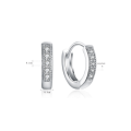 Dazzling Cr. Diamonds in 925 Sterling Silver Earrings Internationally Imported Filled Earrings