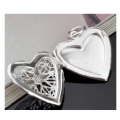 ElegantHeart Shape 925 Sterling Silver Locket with Matching free Chain Imported Filled Jewellery