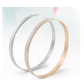 Gorgeous 6mm Imported 2 Gold Imported Glitter Bangles