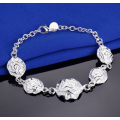 Attractive 925 Sterling Silver Rose Bracelet Imported Quality Filled Jewellery