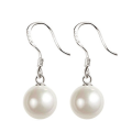 Tommy 925 Sterling Silver 8mm Sim Pearl Dangle Earrings Imported Filled Jewellery