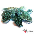 Gem Mosaic Glass 6mm - Green Emerald, 150g
