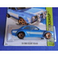 Hot Wheels FORD ESCORT RS1600 Blue with White stripe