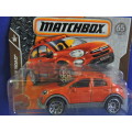 Matchbox FIAT 500 X (Orange with roof rack) like Hot Wheels..