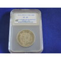 1939  2 1/2 Shilling Half crown Silver graded coin  slabbed