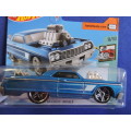Hot Wheels Chevy Chevrolet IMPALA ( Blue whit stripe ) # CHEVY BLOW OUT SALE #