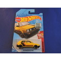 Hot Wheels Volkswagen VW GOLF MK2 ( Yellow black stripe ) Long Card....