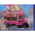 Hot Wheels MIGHTY R ( Pink ) Short Card Like Ford like Toyota