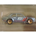 Hot Wheels FORD ESCORT RS1600 (Metalic blue grey)5 Pack inc Datsun 510, Porsche, Corvette Gas Monkey