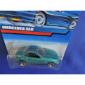 Hot Wheels MERCEDES BENZ SLK ( Green ) Long Card  23 years old !.