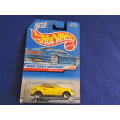 Hot Wheels MERCEDES BENZ SLK ( Yellow ) Long Card  25 years old !.