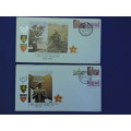 SADF Military Cover Card 1 and 3  Limited numbers    # SIMPLY STAMPS #..