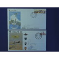 SAAF Military Cover Card 27 and 28  Airforce Signed   Limited numbers    # SIMPLY STAMPS #..