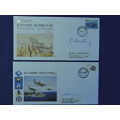 SAAF Military Cover Card 35 and 36  Airforce Signed   Limited numbers    # SIMPLY STAMPS #..