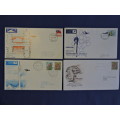 SAA First flight Cover Brussels (20) Lusaka (30) Taipei return (31 & 32)    # SIMPLY STAMPS #..