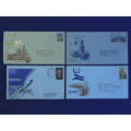 SAA  Civil Aviation 50 yrs Flight Cover x4   # SIMPLY STAMPS #..