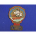 Copper 1652 Van Riebeeck 1952 DROMEDARIS  Car badge  like  AA Badge