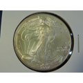 2007 USA LIBERTY 1 oz Fine Silver $1 One Dollar Coin  American Eagle  Like silver Krugerrand.