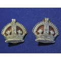 Kings Crown Badges (Pair) Military item?