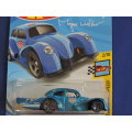 Hot Wheels Volkswagen VW Beetle ( Blue Kafer Racer ) Long Card