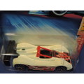 Hot Wheels Ferrari 333 SP  ( White flames HEAT 5/5 )  Long Card