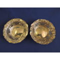 Hallmarked Sterling Silver Pair Bowls BIRMINGHAM 1876