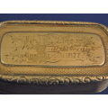 Hallmarked Sterling Silver Snuff Box  Birmingham 1840