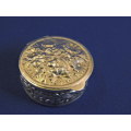 Round Sterling Silver Pill box with 925 Hallmark