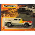 Matchbox TOYOTA Tacoma Truck ( White ) with camping canopy  Like Hot Wheels